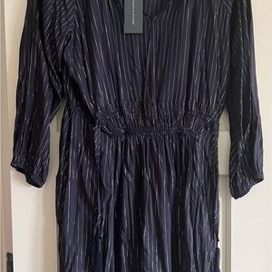 Black and White Striped Dress